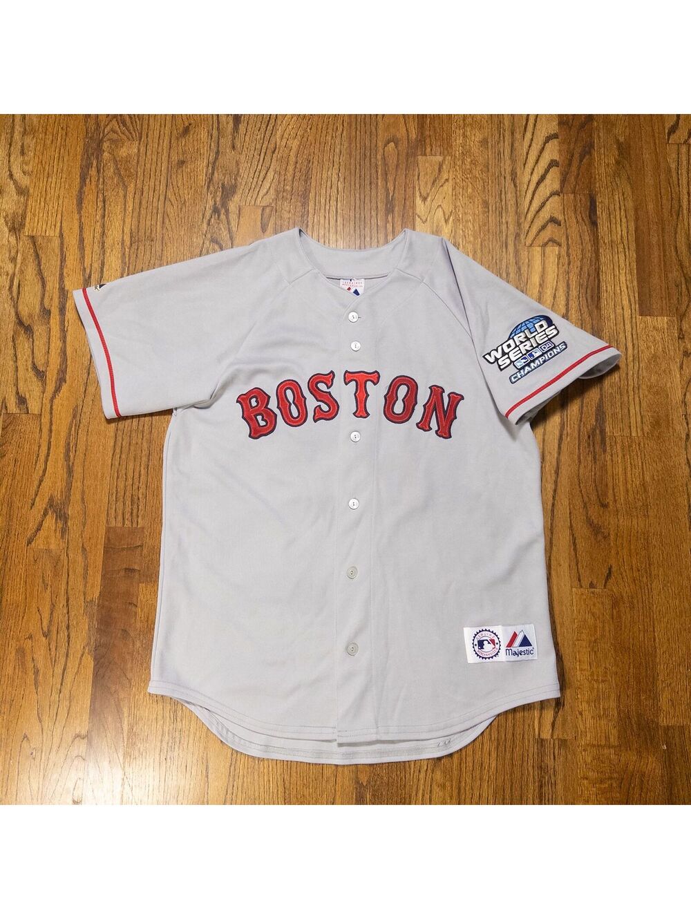 2004 Boston Red Sox Johnny Damon #18 World Series Jersey • M
